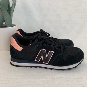 New Balance GW500 Black Suede/ Rose Pink Classic Athletic Sneakers Woman’s 7.5